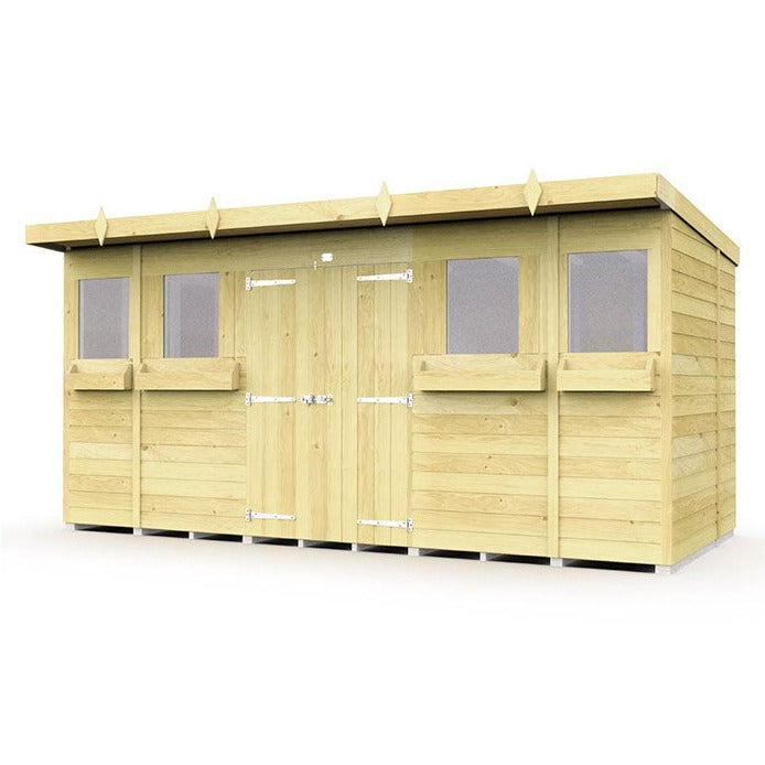 14ft x 6ft Pent Summer Shed