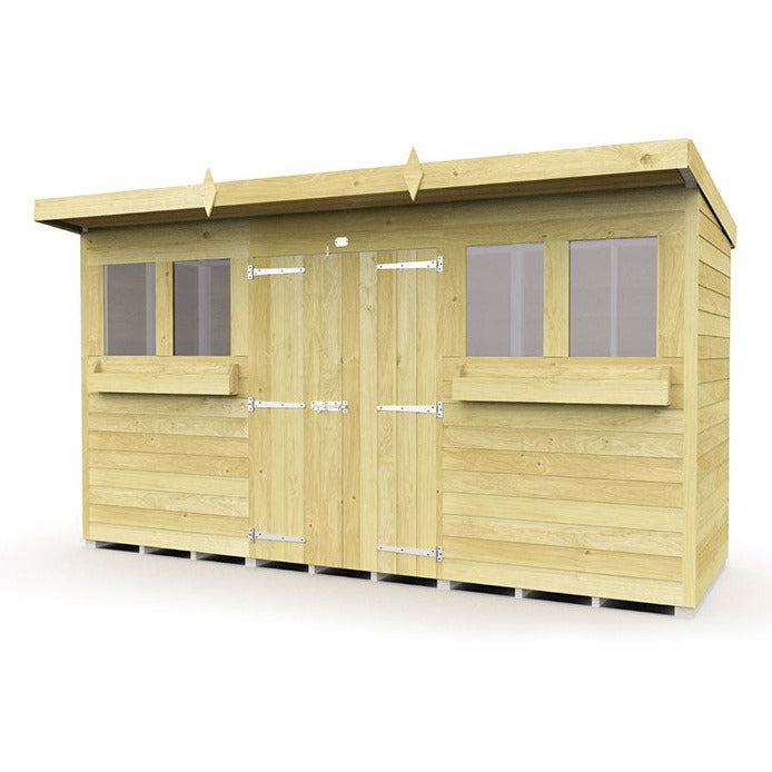 12ft x 4ft Pent Summer Shed