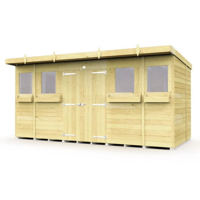 14ft x 8ft Pent Summer Shed