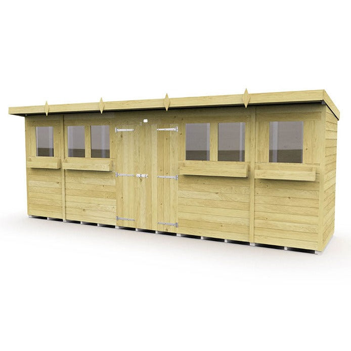 20ft x 4ft Pent Summer Shed