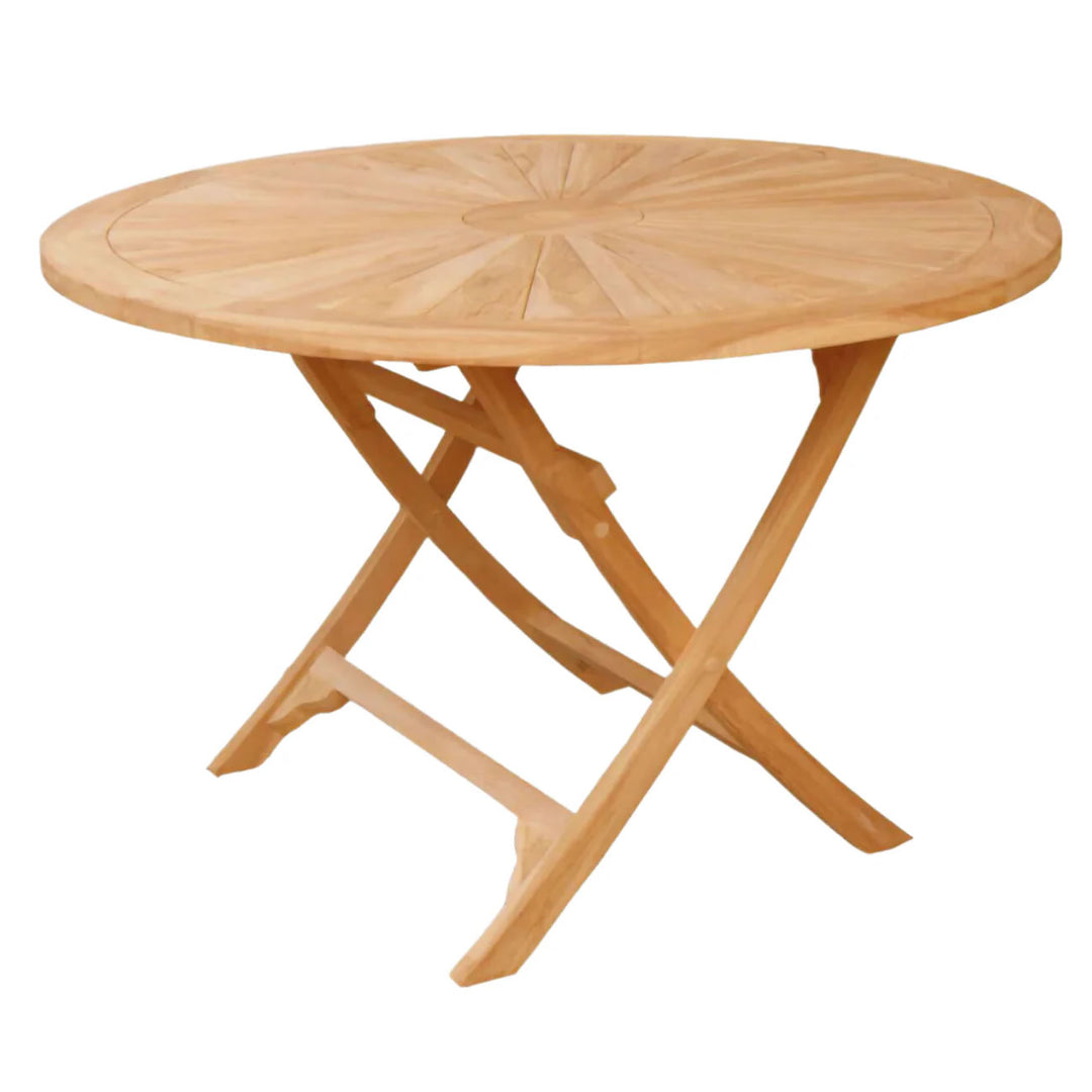 Minster Round Sun Folding Table - 120cm