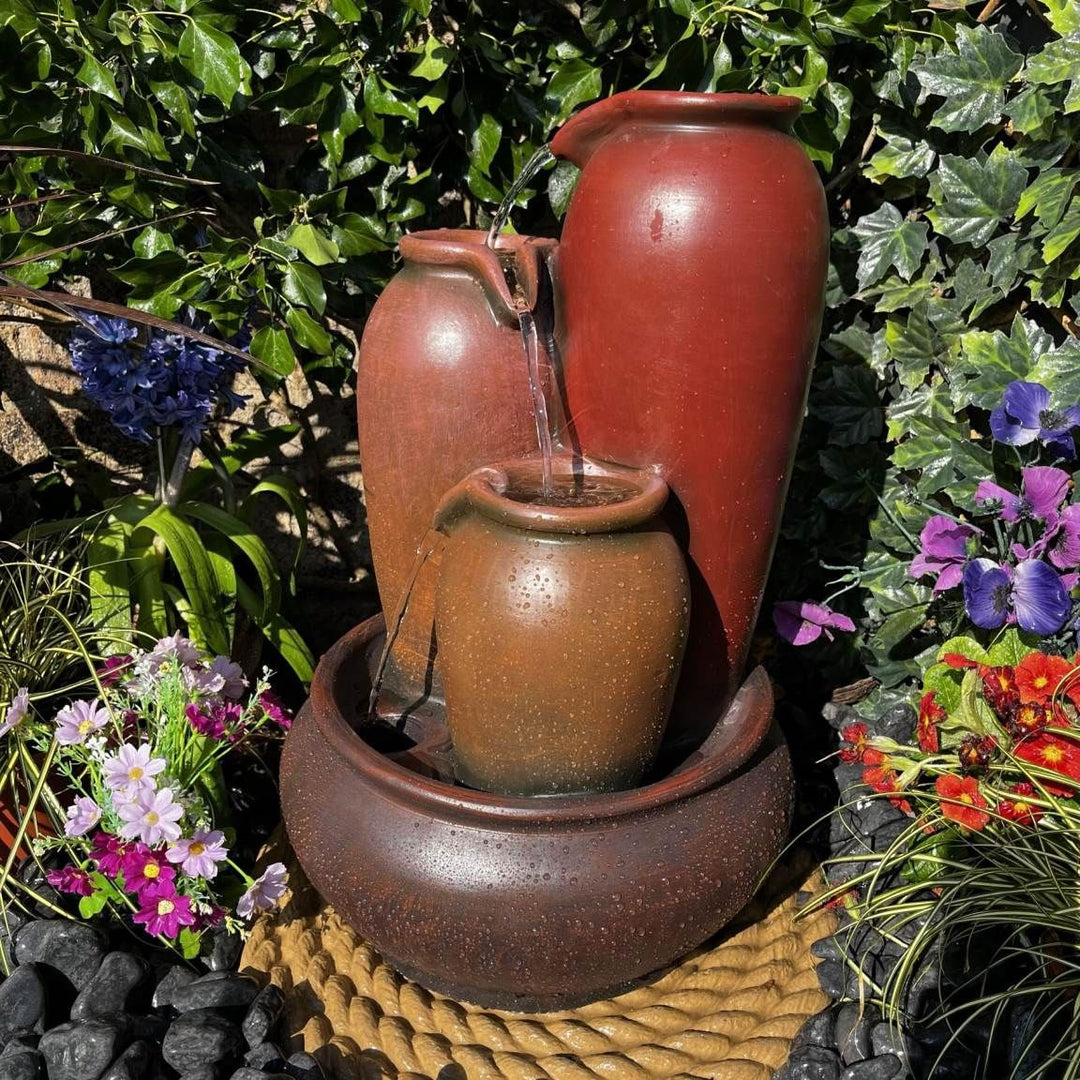 Tranquility 3 Pouring Urns Water Feature