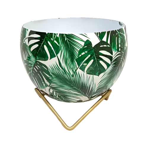 Monstera leaf planter on stand 13cm