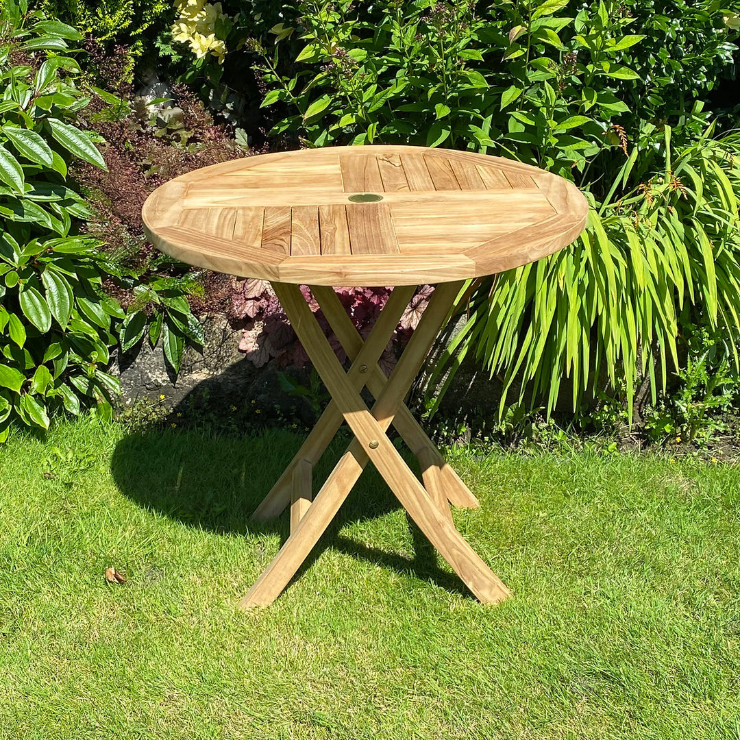 Minster Folding Teak Table - 80cm