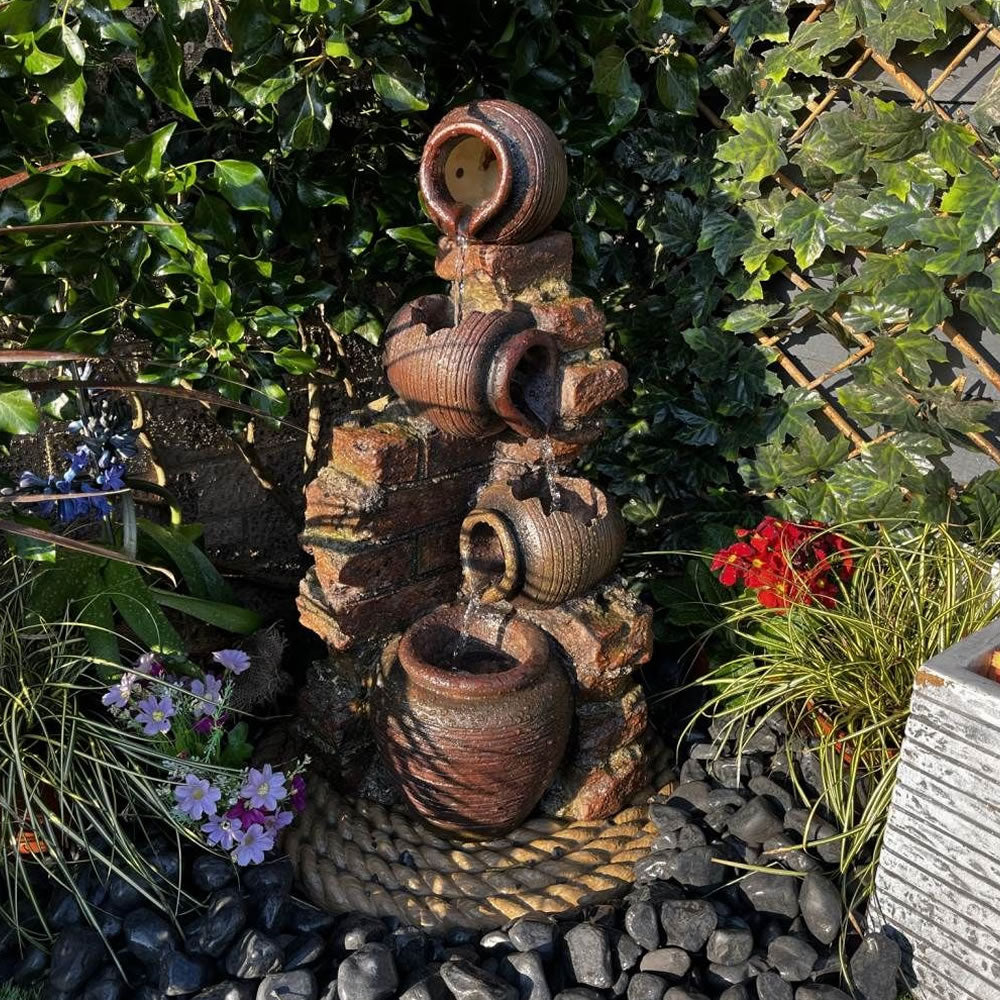 Tranquility Compact Moroccan Pots Water Feature