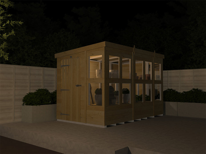 6ft x 20ft Pent Potting Shed