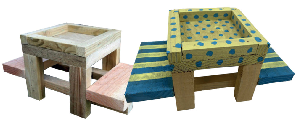 Sammy Squirrel Picnic Table Paint your Own Set