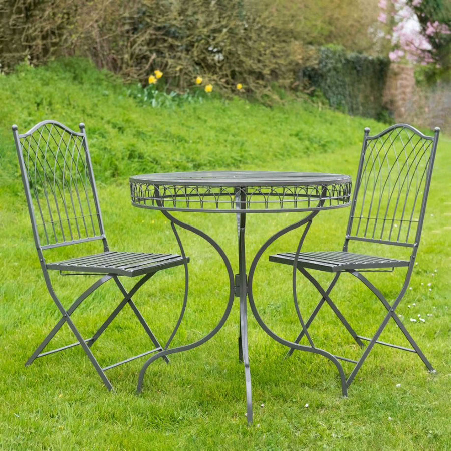 Ascalon Hampton 3 Piece Bistro Set - 'Umber Grey'