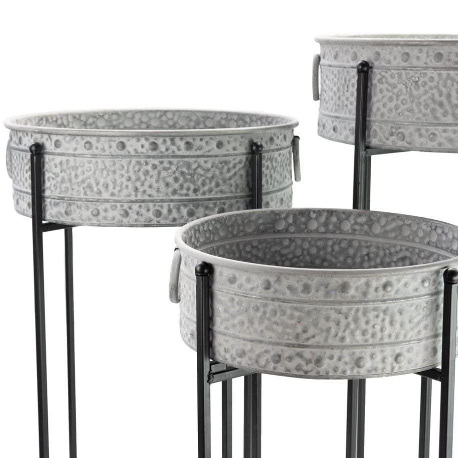 Ascalon Low Planters with Stand