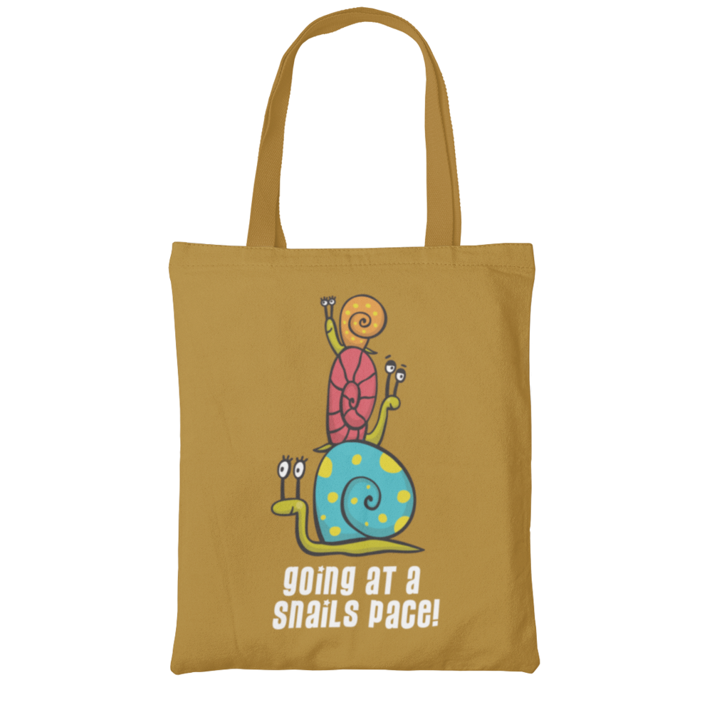 Going At A Snails Pace Tote Shopping Bag Garden Wildlife