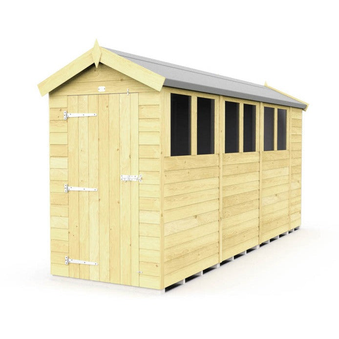 4ft x 14ft Apex Shed