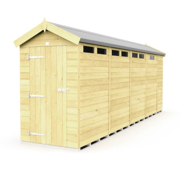 4ft x 17ft Apex Security Shed