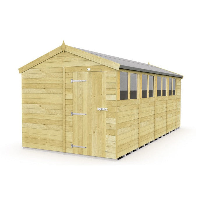 8ft x 19ft Apex Shed