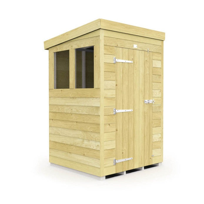 4ft x 4ft Pent Shed