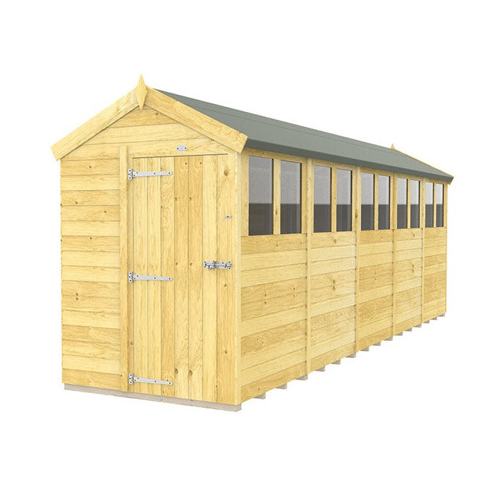 5ft x 20ft Apex Shed