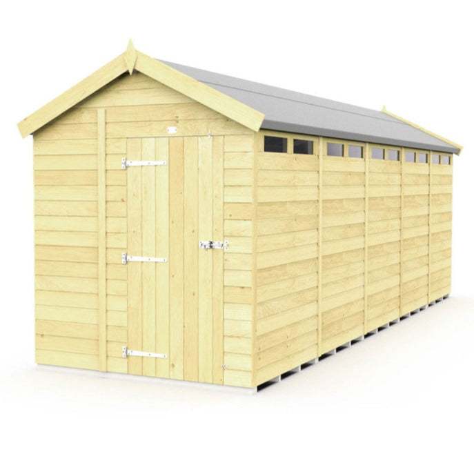 7ft x 20ft Apex Security Shed