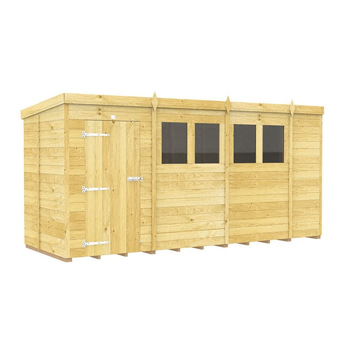 14ft x 5ft Pent Shed