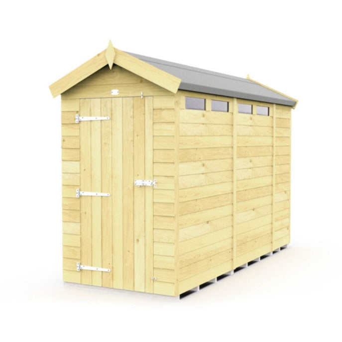 4ft x 10ft Apex Security Shed
