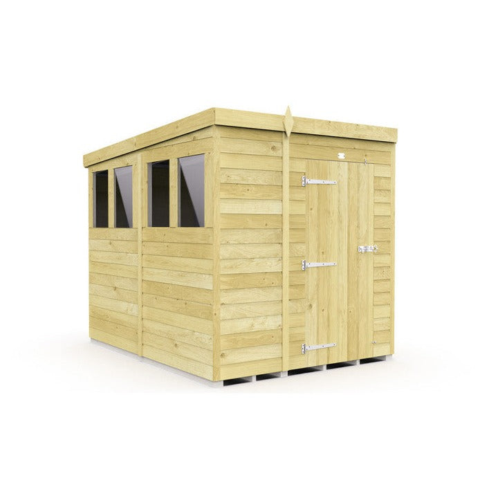 6ft x 8ft Pent Shed