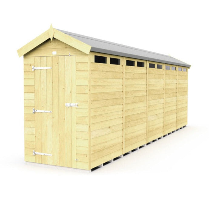 4ft x 20ft Apex Security Shed