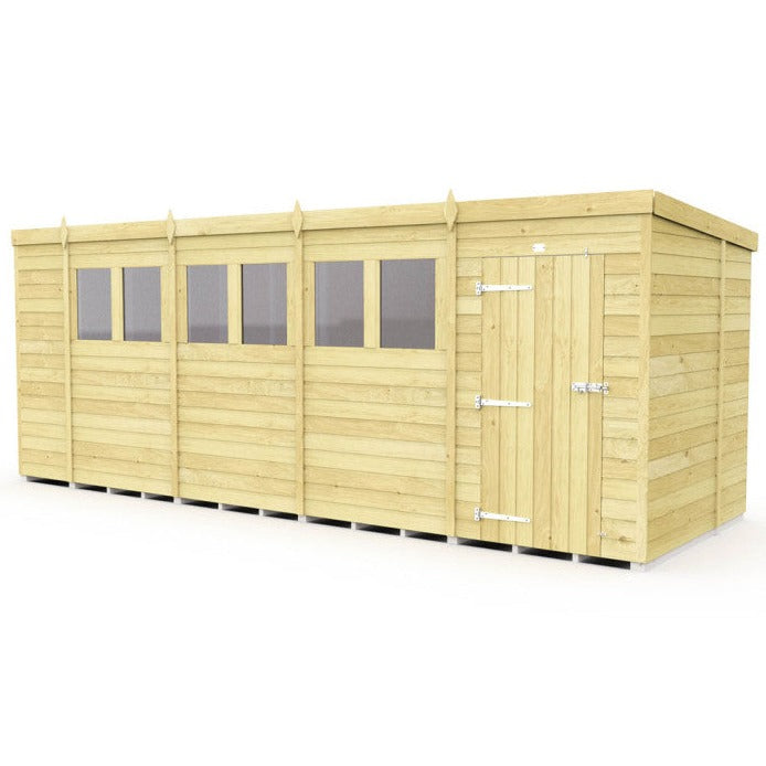 18ft x 7ft Pent Shed