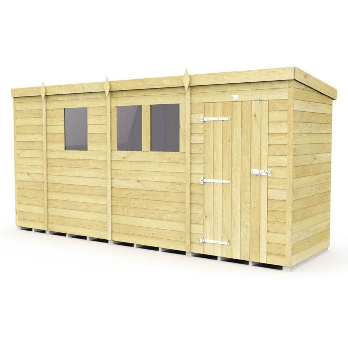 13ft x 4ft Pent Shed