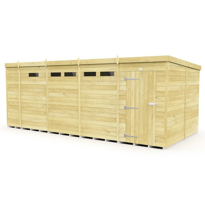 17ft x 8ft Pent Security Shed