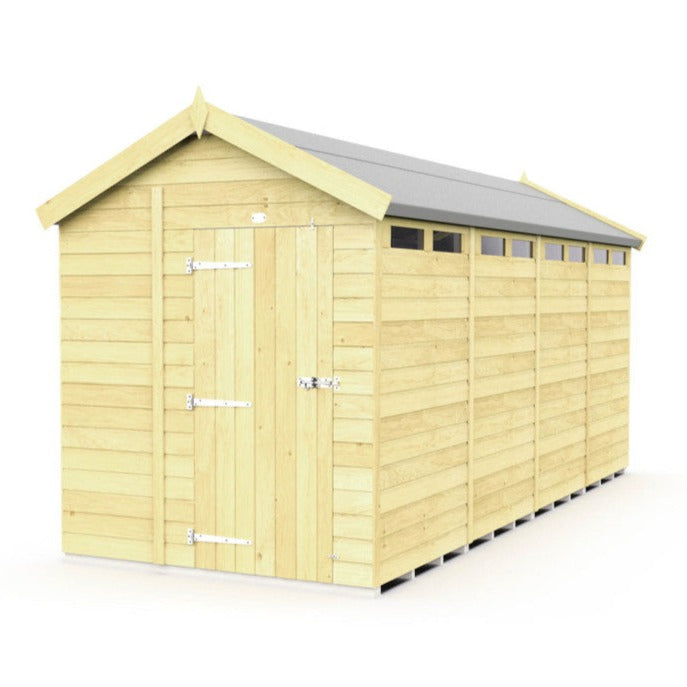 7ft x 17ft Apex Security Shed