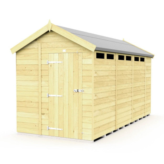 6ft x 15ft Apex Security Shed