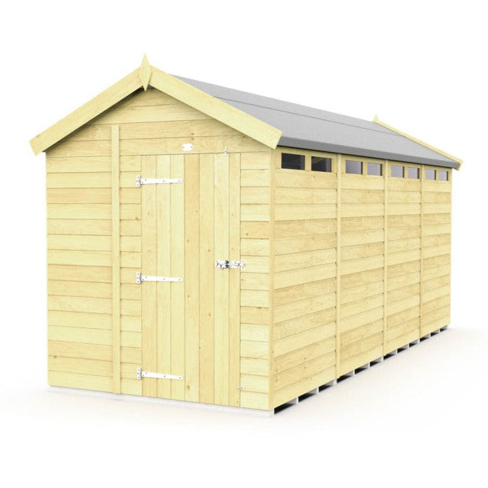 6ft x 16ft Apex Security Shed