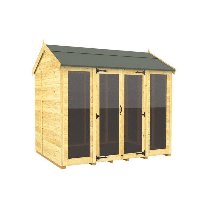 5ft x 8ft Apex Summer House (Full Height Window)