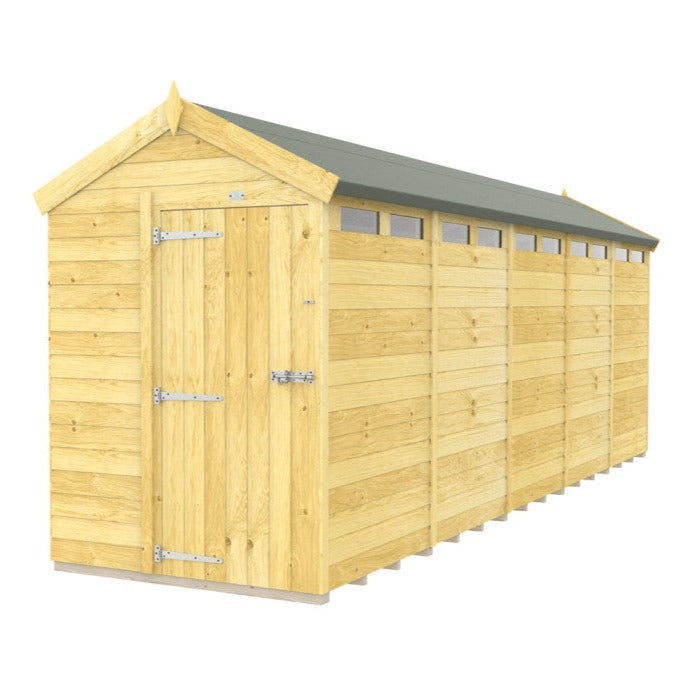 5ft x 20ft Apex Security Shed