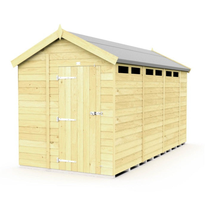 7ft x 14ft Apex Security Shed