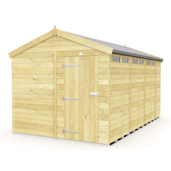 8ft x 14ft Apex Security Shed