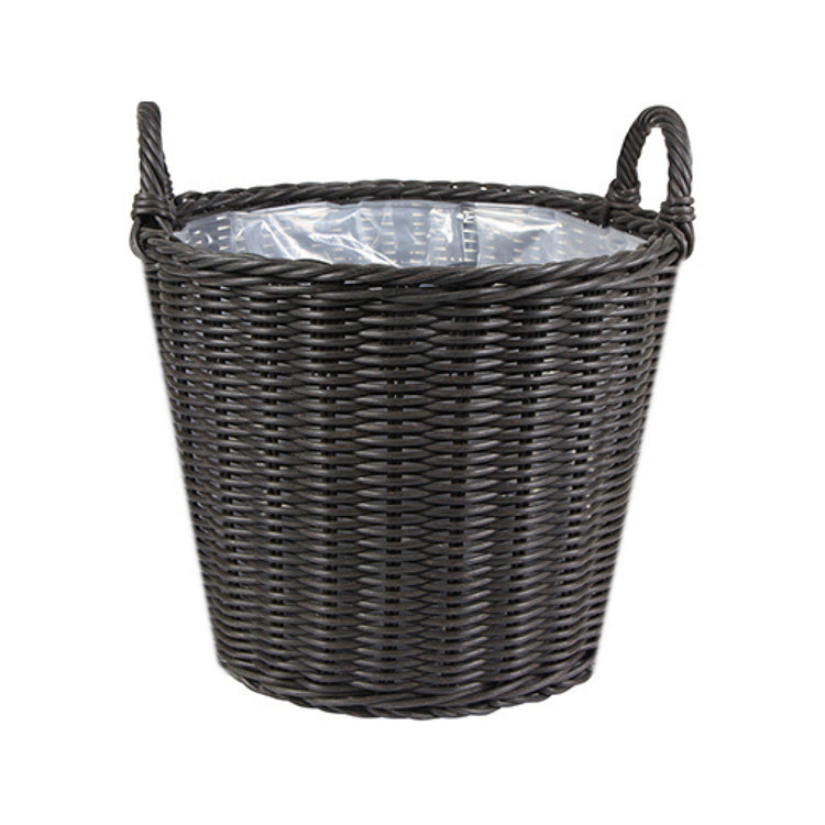 Ivyline Polyrattan Lined Planter