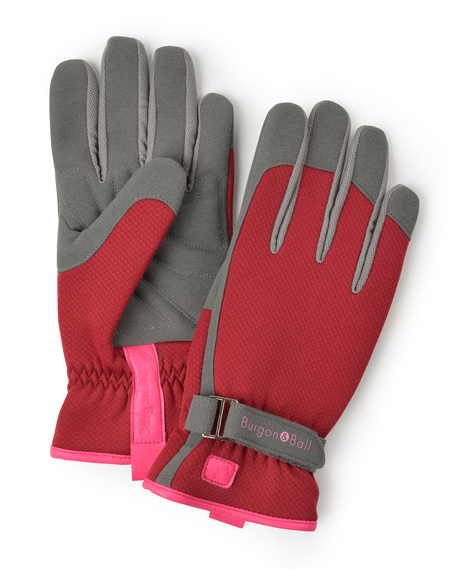 burgon and ball women's gardening gloves Burgon & Ball Love the Glove Berry