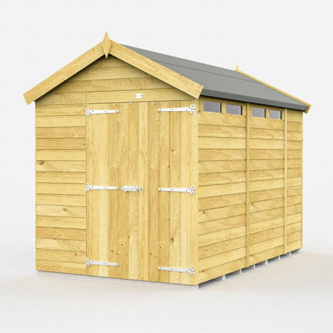 6ft x 11ft Apex Security Shed