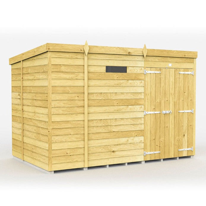 9ft x 7ft Pent Security Shed