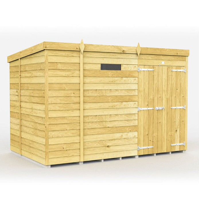 9ft x 6ft Pent Security Shed