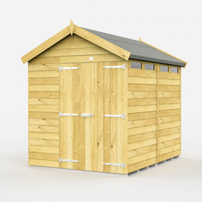 6ft x 8ft Apex Security Shed