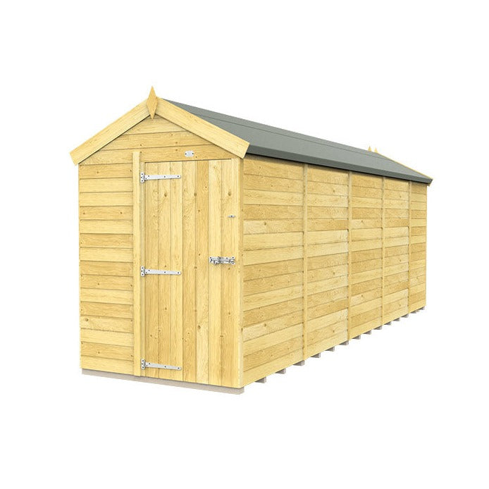 5ft x 19ft Apex Shed