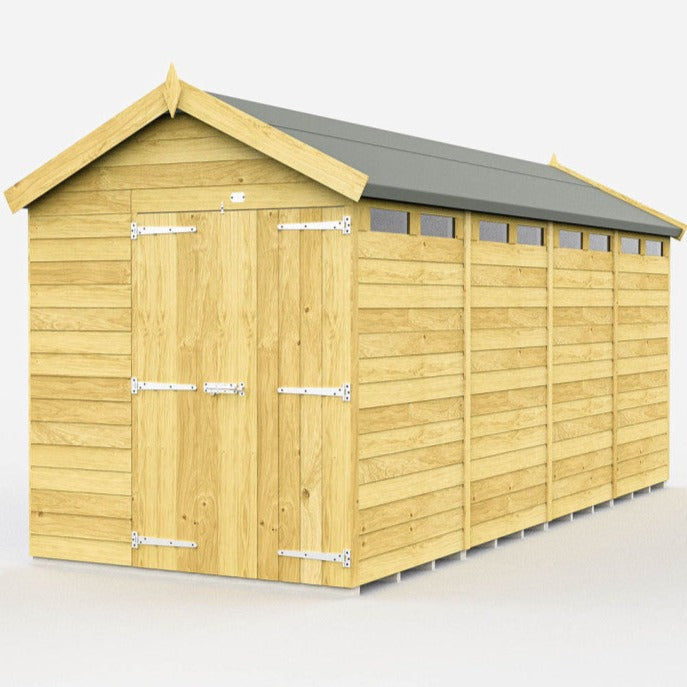 6ft x 16ft Apex Security Shed