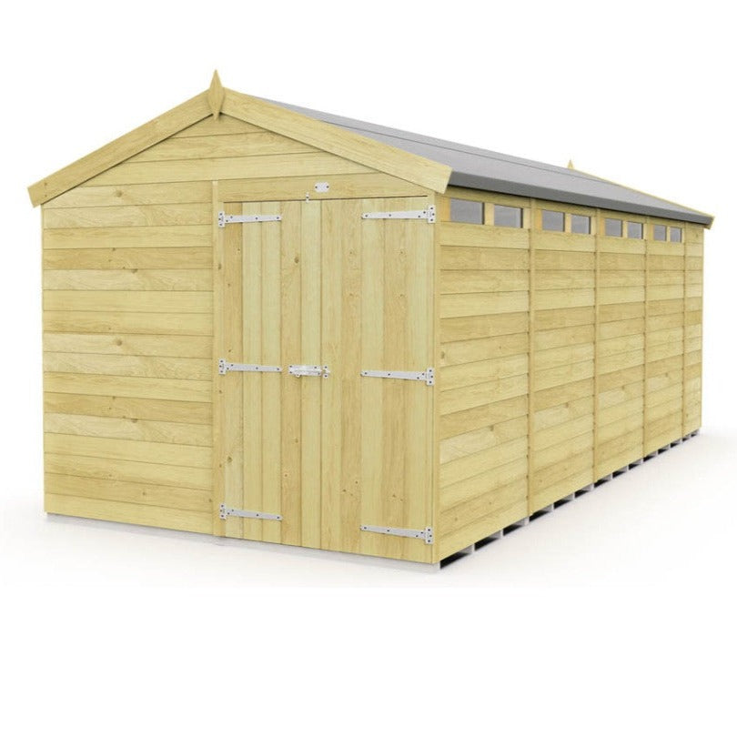 8ft x 18ft Apex Security Shed