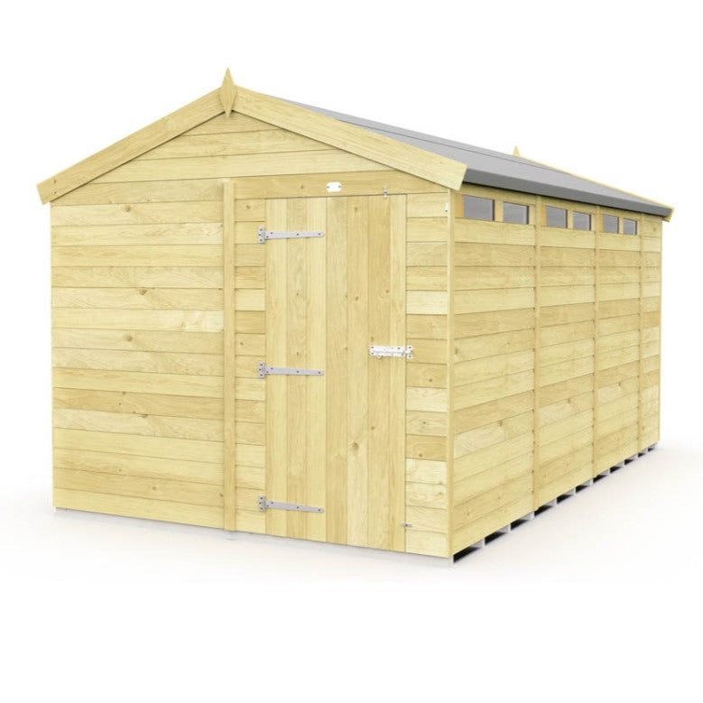8ft x 15ft Apex Security Shed