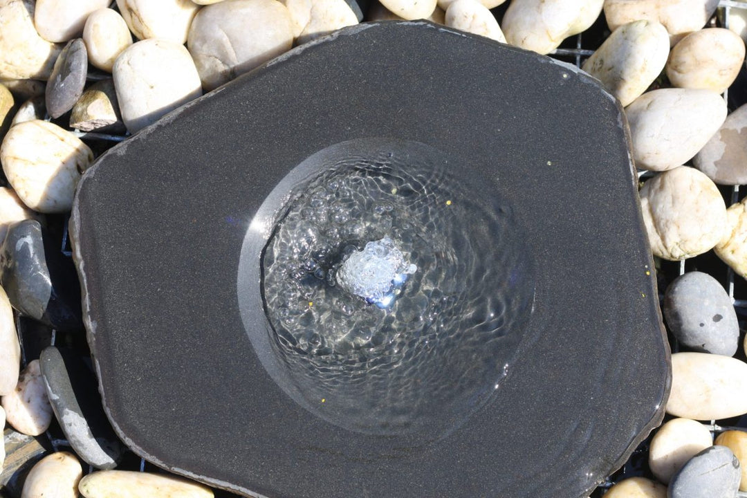 Eastern Connections Basalt Water Feature Babbling with polished dish top natural