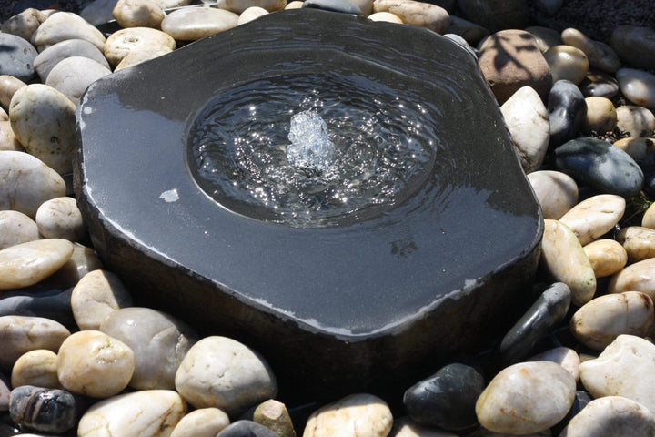 Eastern Connections Basalt Water Feature Babbling with polished dish top natural