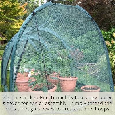 Hen Den Chicken Run Tunnel & Pet House - 2m