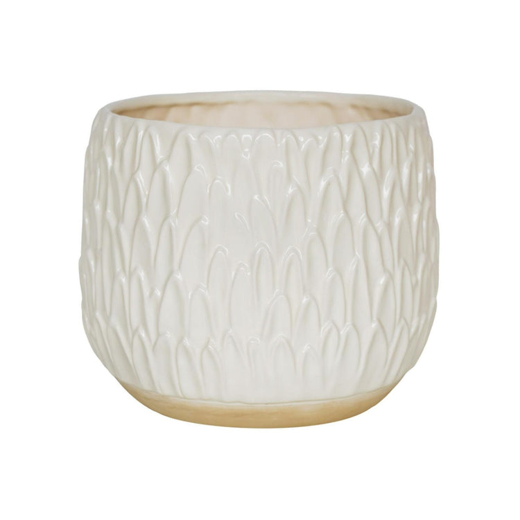 Ivyline Arles Leaf Embossed Planter