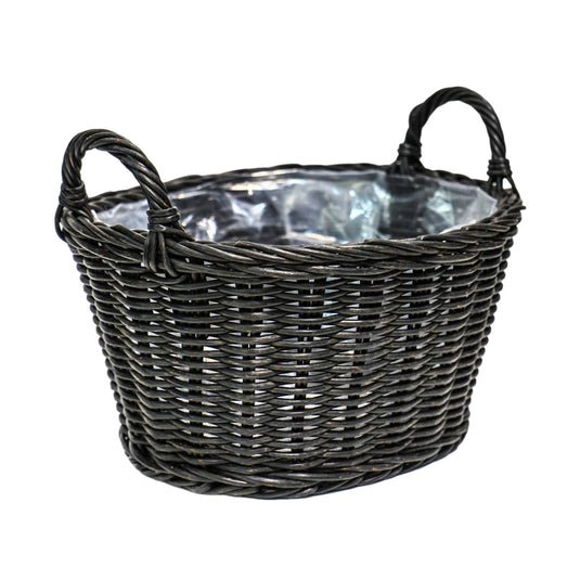 Ivyline Polyrattan Lined Basket