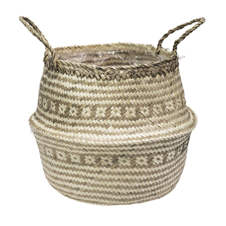 Ivyline Seagrass Tribal Lined Basket